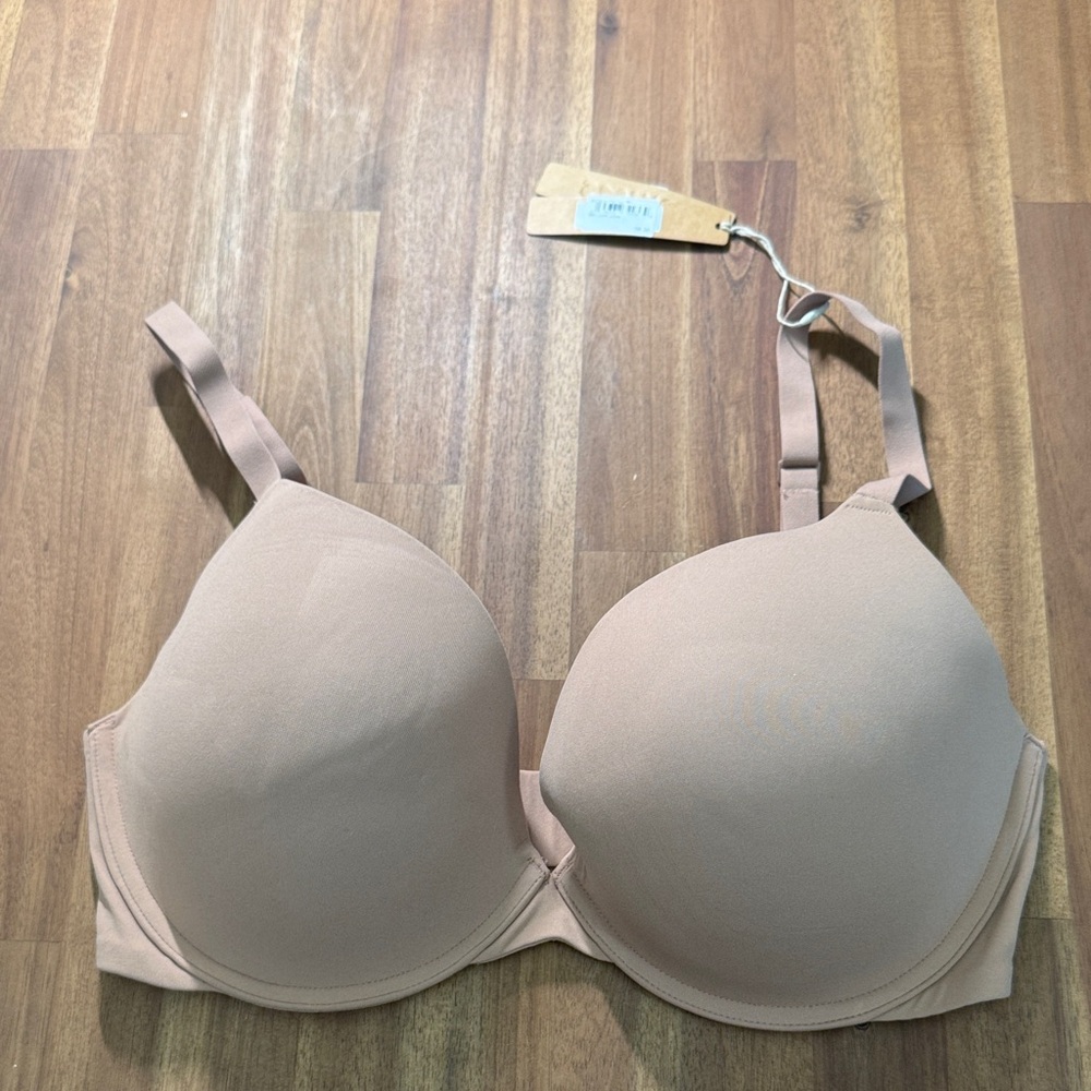 SKIMS Tan Padded Wired T-shirt Bra